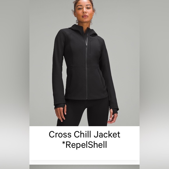 Women's Black Lululemon Cross Chill Repel Jacket - Picture 7 of 7